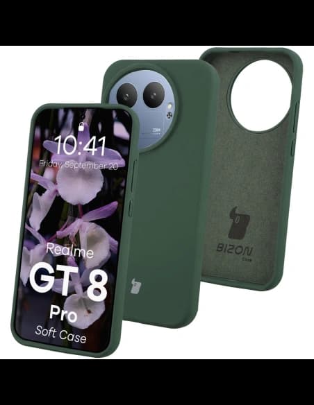 Carcasă Bizon Soft Realme GT 8 Pro verde închis
