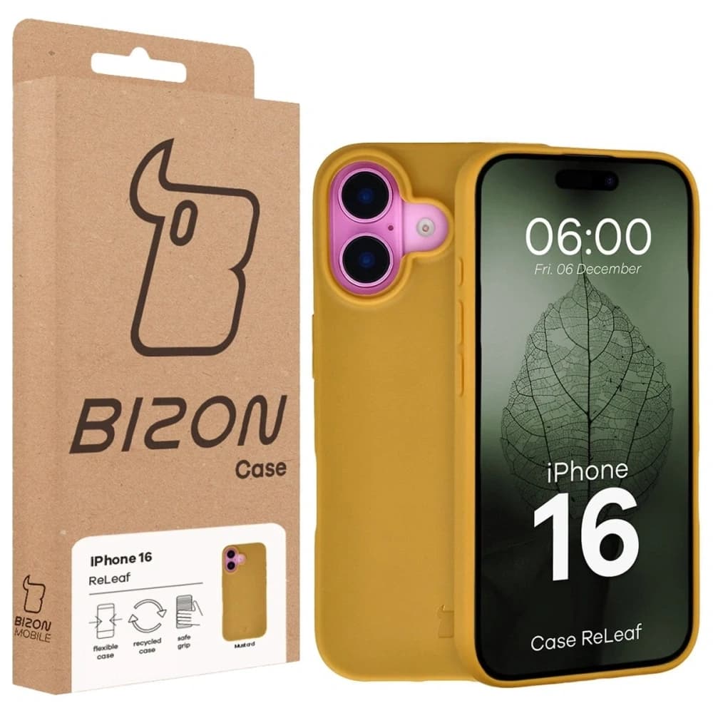 Bizon Case ReLeaf Apple iPhone 16 dunkelgelb
 - 6