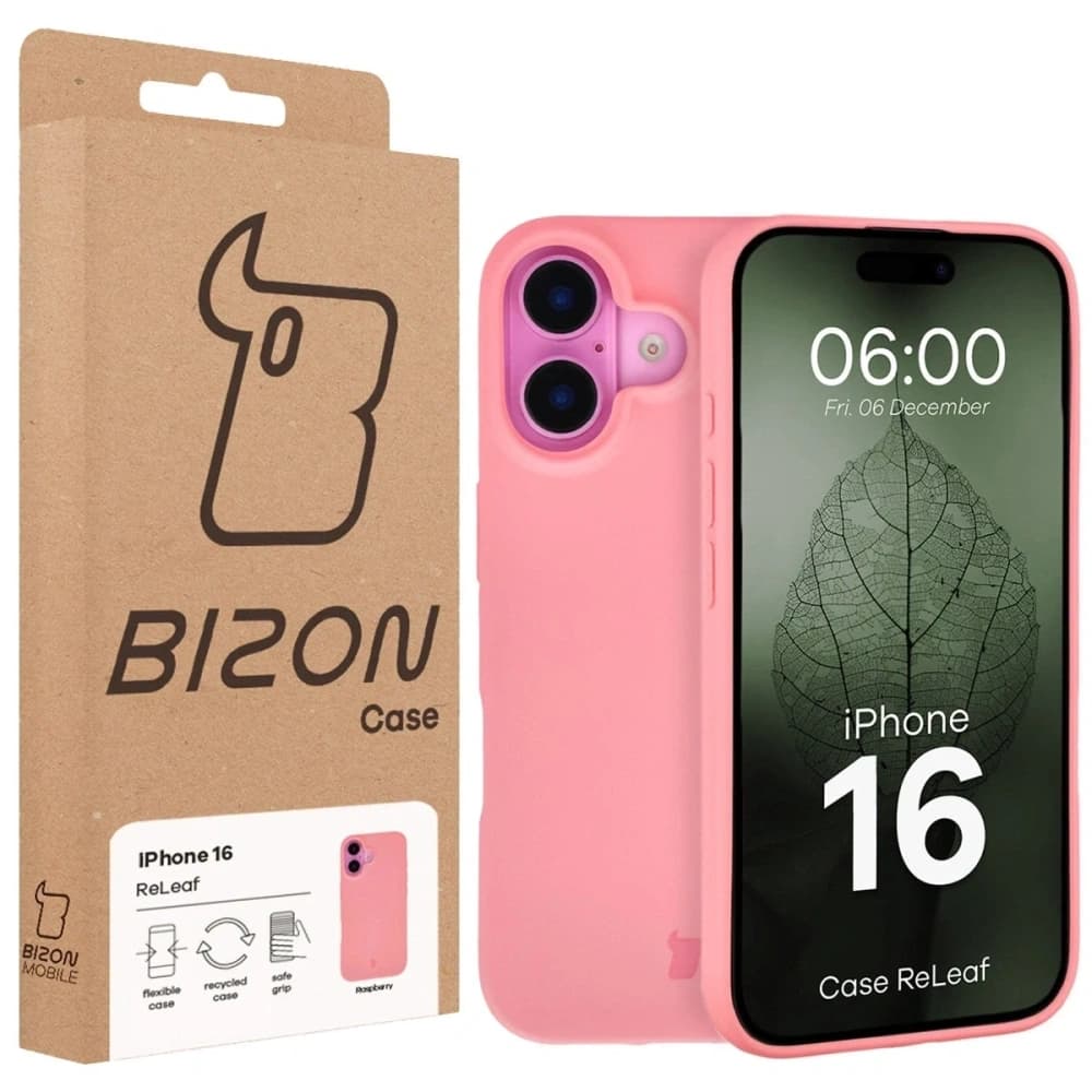 Bizon Case ReLeaf Apple iPhone 16 roz
 - 6