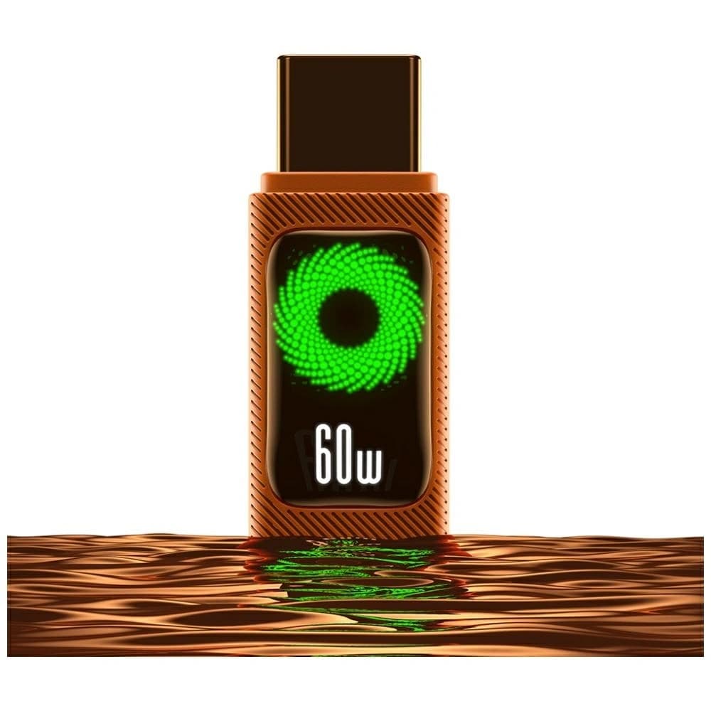 USAMS SJ773 PD 60W Cablu USB-C / USB-C 1.2m portocaliu
 - 10