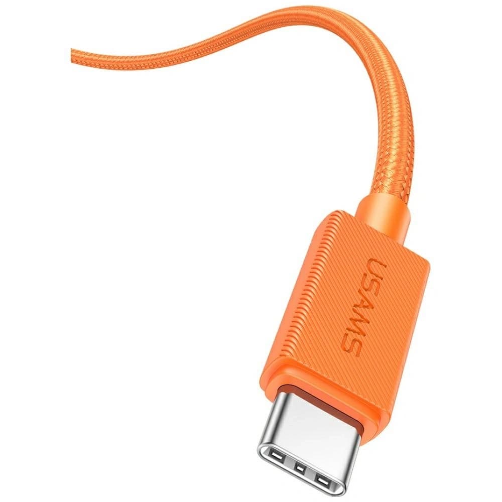 USAMS SJ774 PD 30W Cablu USB-C / Lightning 1.2m portocaliu
 - 2