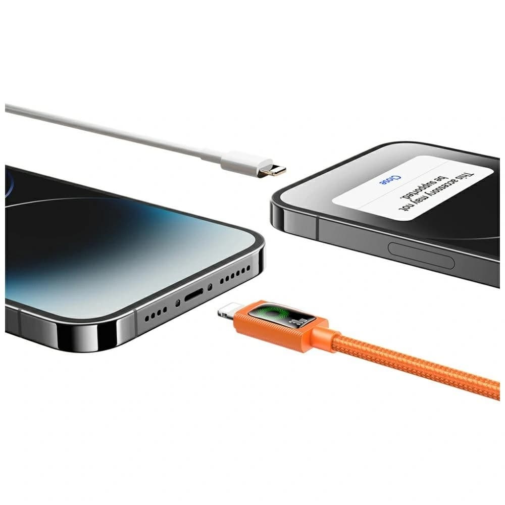 USAMS SJ774 PD 30W Cablu USB-C / Lightning 1.2m portocaliu
 - 4