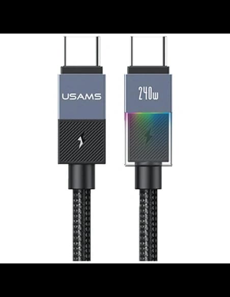 USAMS SJ777 PD 240W USB-C / USB-C Kábel 1.2m oxidált
