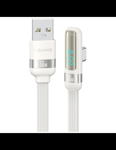 USAMS US-SJ651 66W USB-A / USB-C Kábel 1.2m fehér
