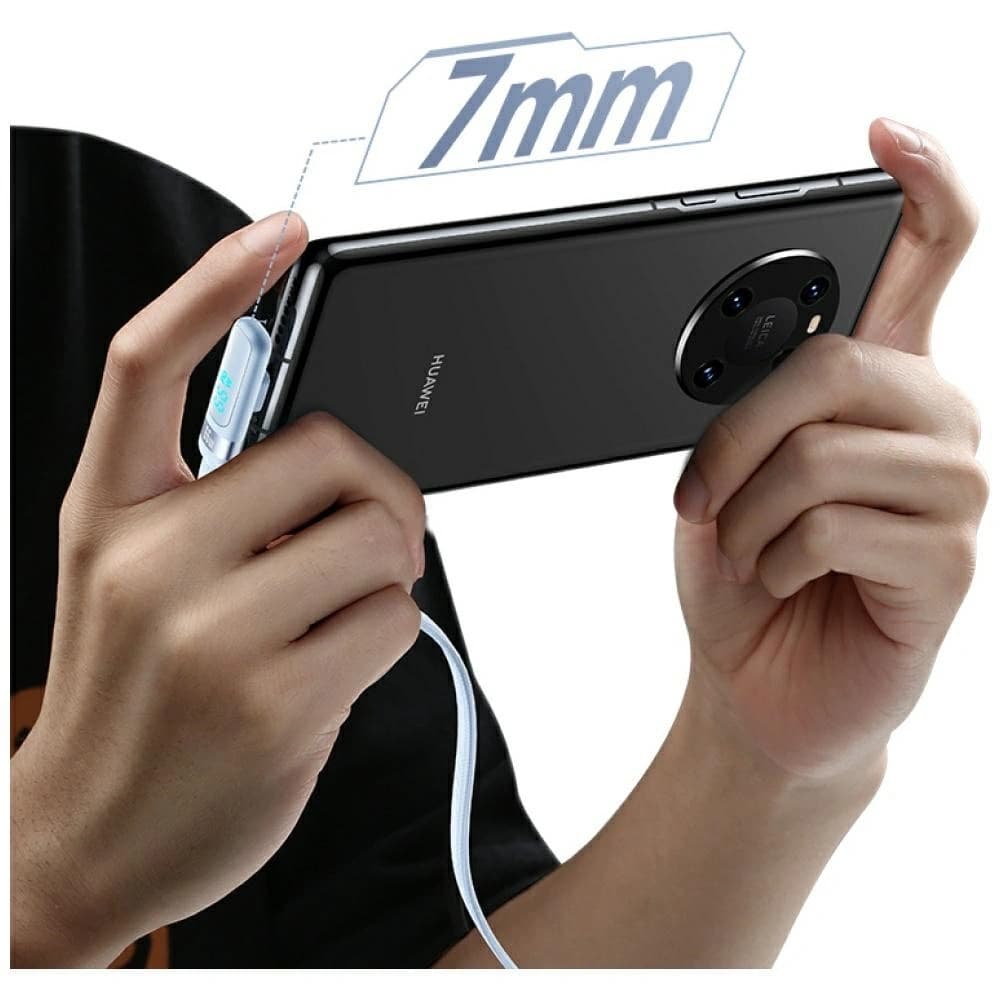 USAMS US-SJ651 66W Cablu USB-A / USB-C 1.2m alb
 - 3