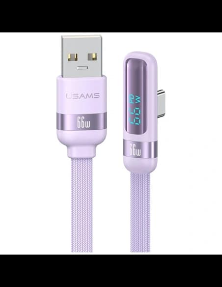 USAMS US-SJ651 66W USB-A / USB-C Kábel 1.2m lila

