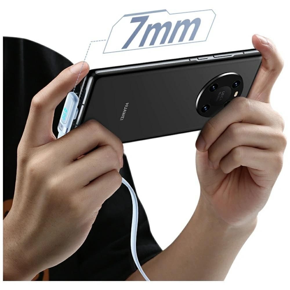 USAMS US-SJ651 66W USB-A / USB-C Kábel 1.2m kék
 - 4