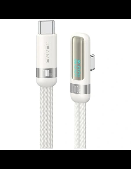 USAMS US-SJ653 PD 100W USB-C / USB-C Kábel 1.2m fehér
