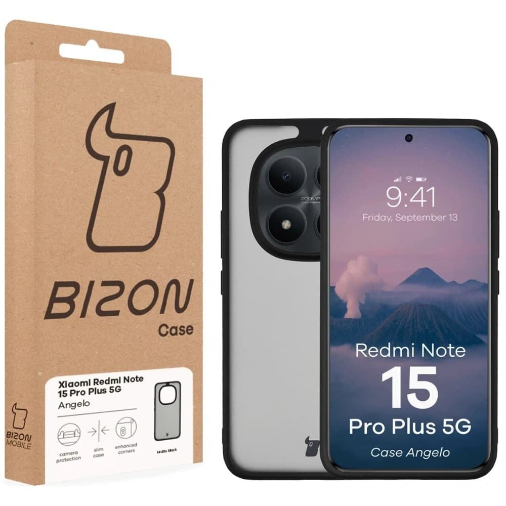 Bizon Case Angelo Xiaomi Redmi Note 15 Pro+ Plus 5G smoked with a black frame - 6