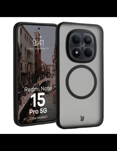 Bizon Case MatteO Magnetic Xiaomi Redmi Note 15 Pro 5G smoky black