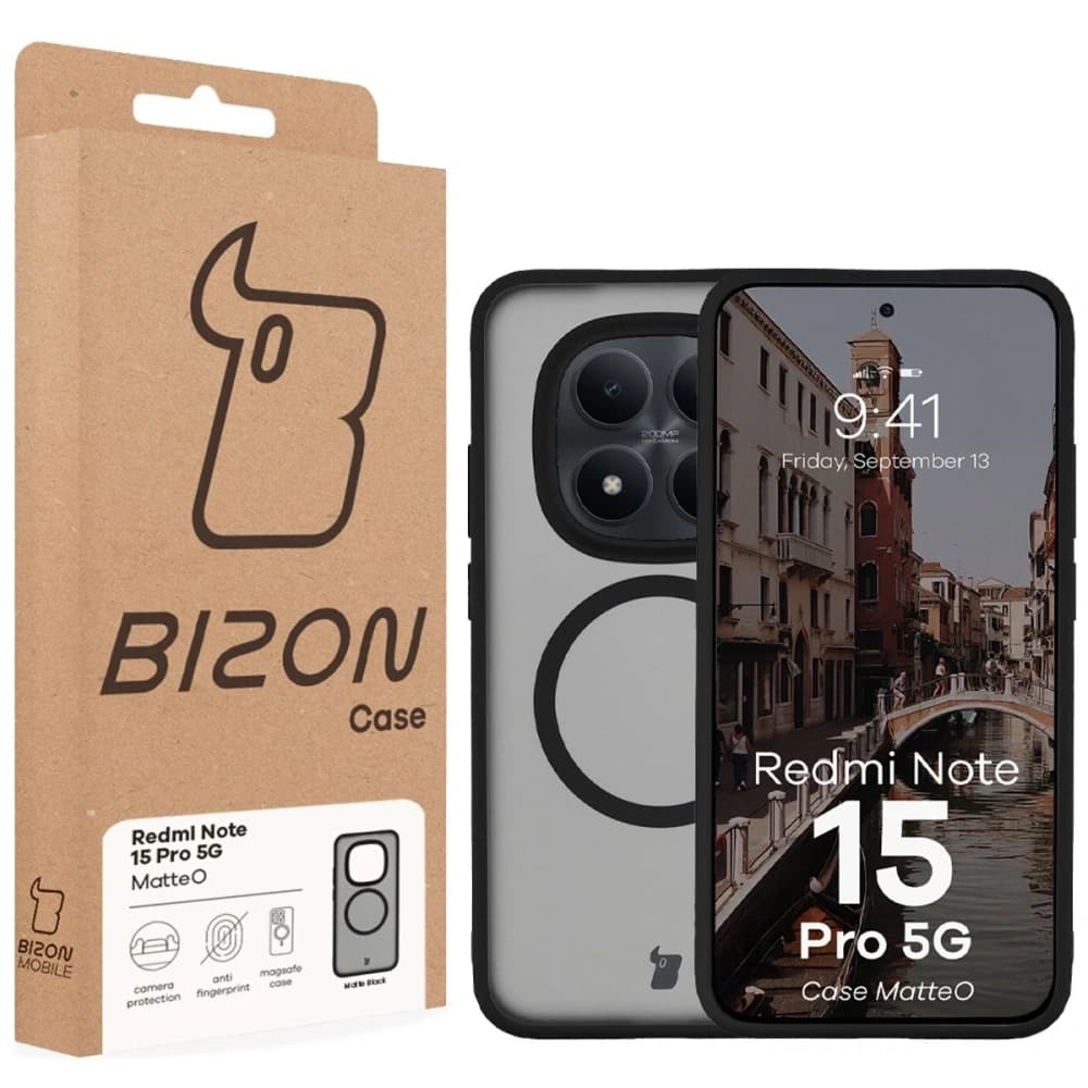 Bizon Case MatteO Magnetický Xiaomi Redmi Note 15 Pro 5G kouřově černý
 - 7