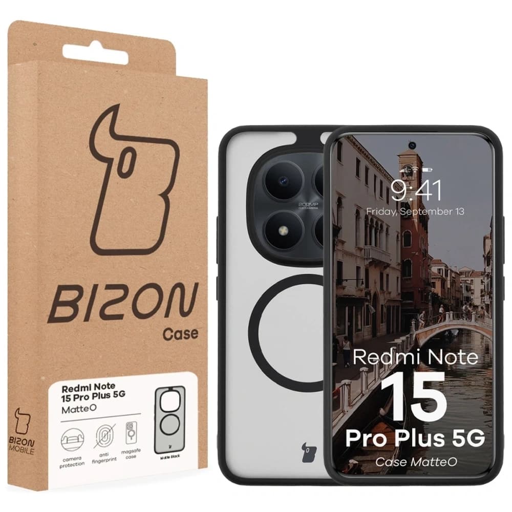 Bizon Case MatteO Magnetic Xiaomi Redmi Note 15 Pro+ Plus 5G rauchschwarz
 - 7