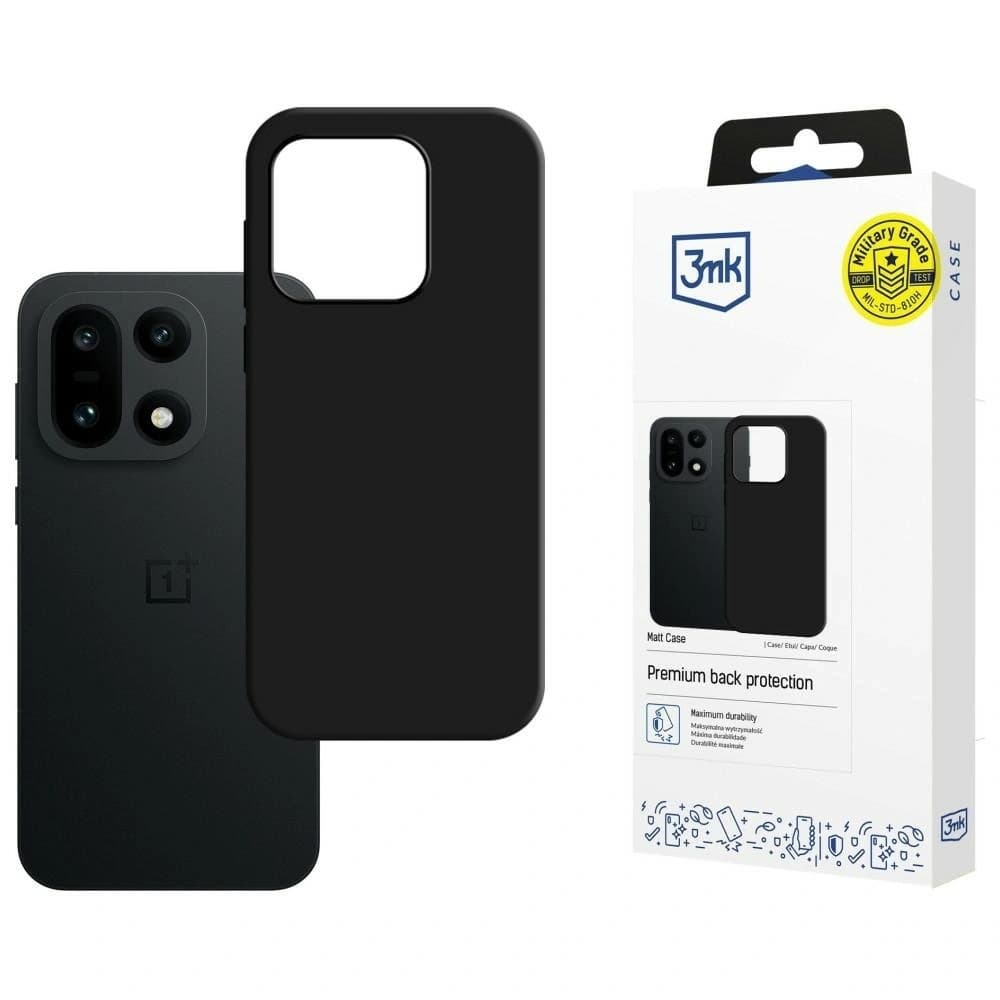 3MK Matt Case OnePlus 15 5G black - 1