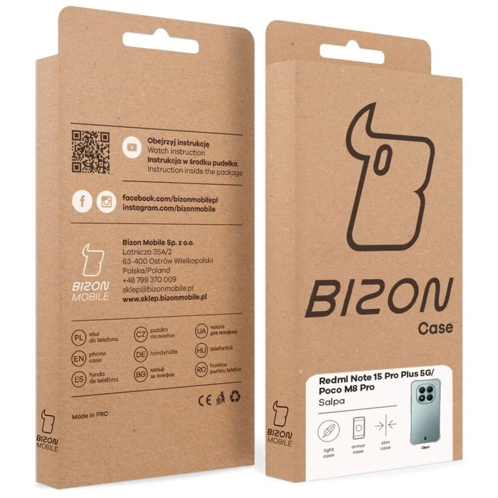 Bizon Case Salpa Xiaomi Redmi Note 15 Pro+ Plus 5G / POCO M8 Pro 5G klar
 - 8