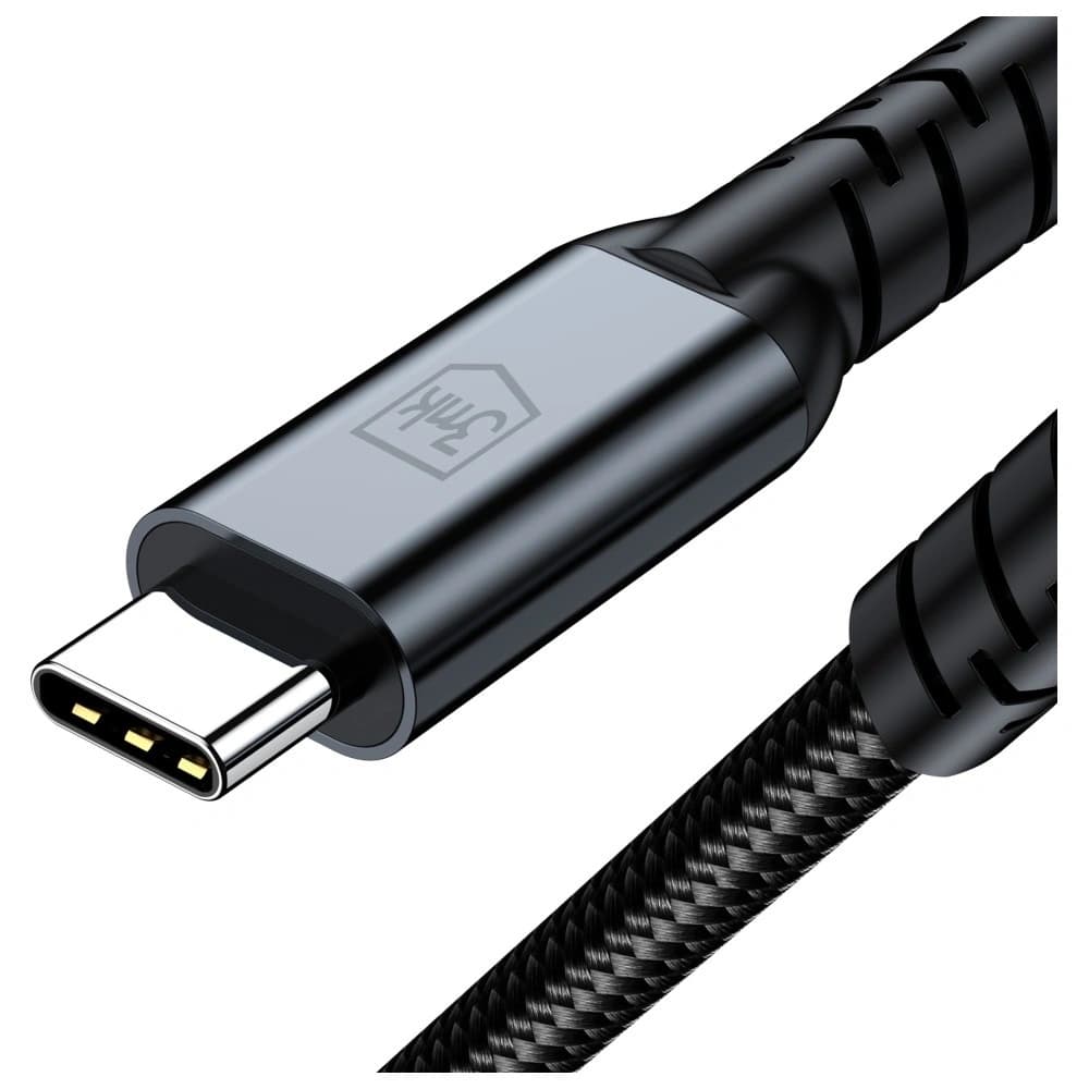 3MK Hyper Kábel N-SORO USB-C Thunderbolt 4 1m 48V/5A 40Gb/s 240W 8K60Hz fekete
 - 4