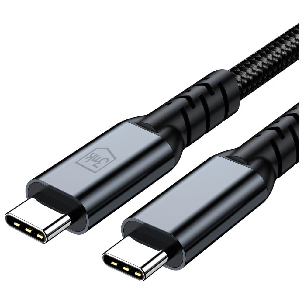 3MK Hyper Kábel N-SORO USB-C Thunderbolt 4 1m 48V/5A 40Gb/s 240W 8K60Hz fekete
 - 7