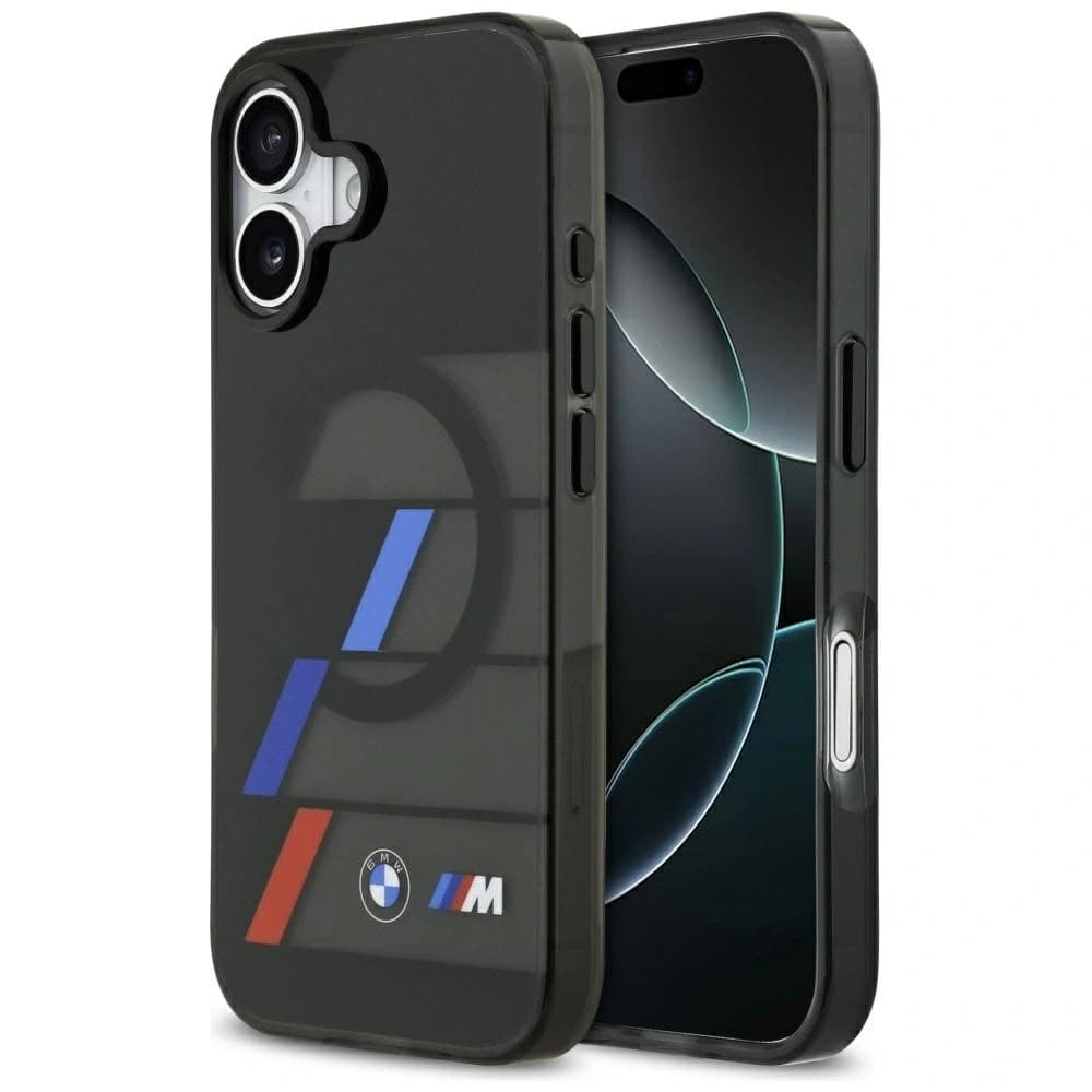 BMW M IML Metallknöpfe Tricolor Linien MagSafe Apple iPhone 17 schwarz
 - 1