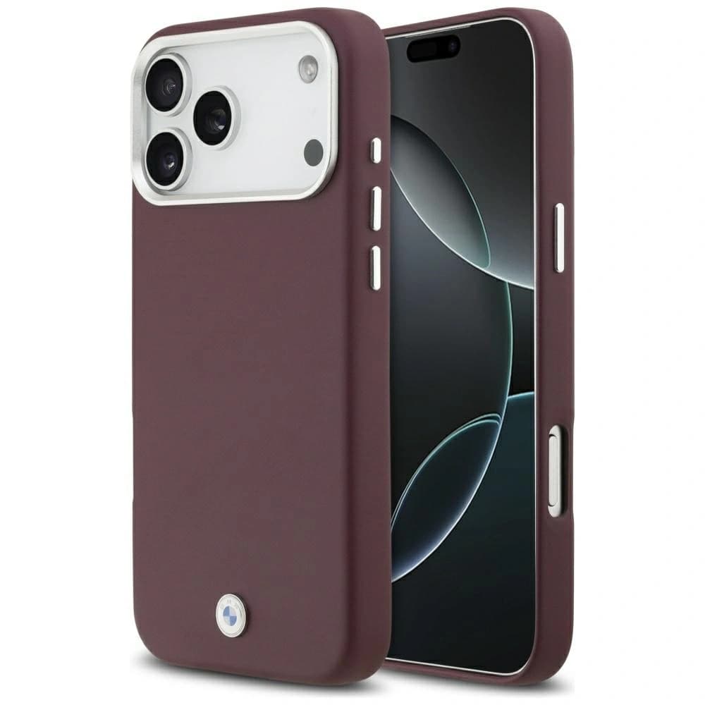 Semn BMW Full Wrapped Metal MagSafe Apple iPhone 17 Pro Max roșu
 - 1