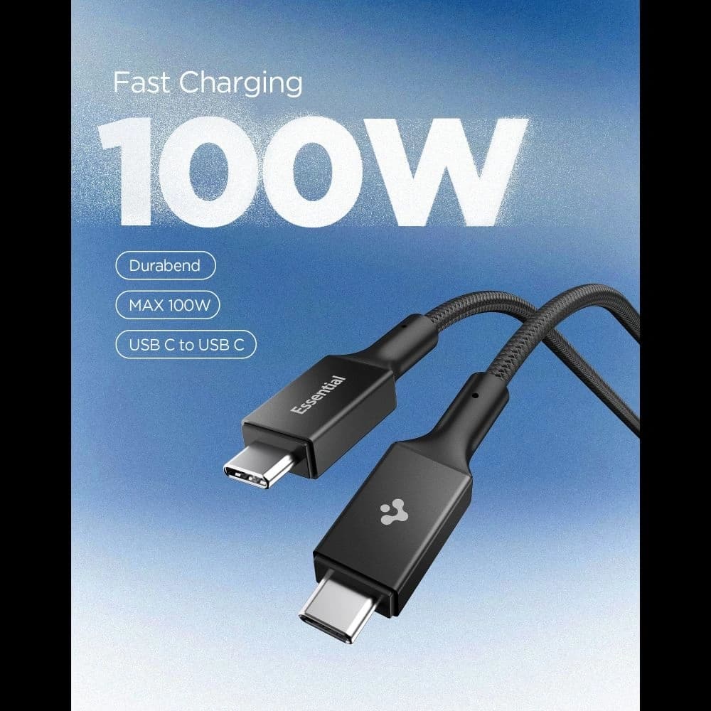 Spigen EB10015CC Essential USB-C Cable 100W 150cm Black - 3