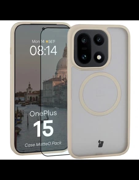 Bizon MatteO Magnetic Pack OnePlus 15 rauchbeige
