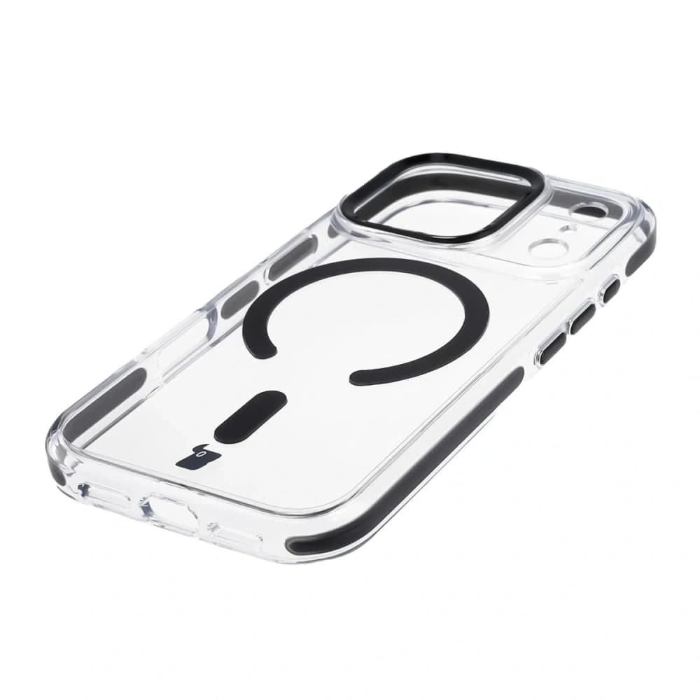 Bizon Case Marco Magnetický Apple iPhone 17 Pro čirý s černým rámem
 - 3