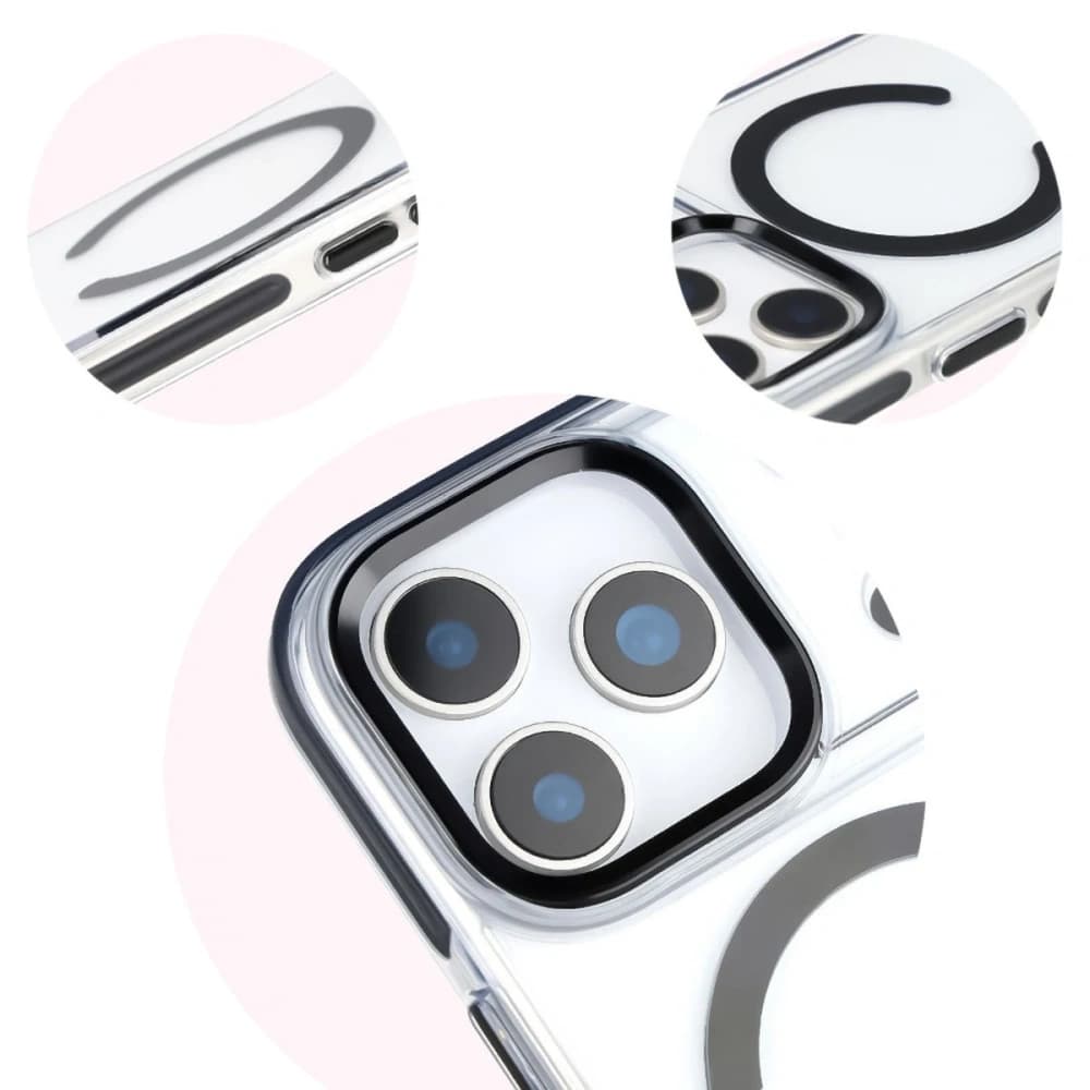 Bizon Case Marco Magnetický Apple iPhone 17 Pro čirý s černým rámem
 - 8