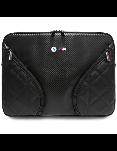 BMW Carbon Pockets&Metal Logo Sleeve 16" negru