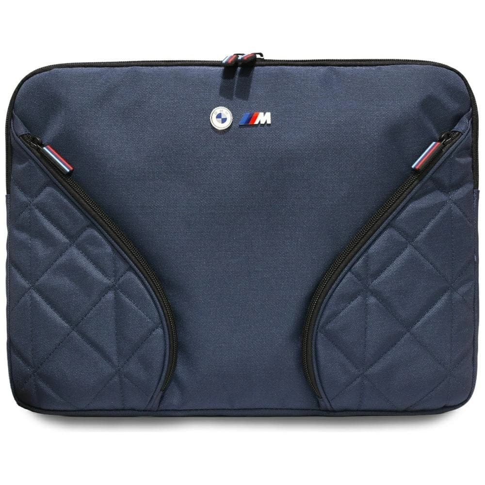 BMW Nylon Pockets&Metal Logo Sleeve 16" navy blue - 1