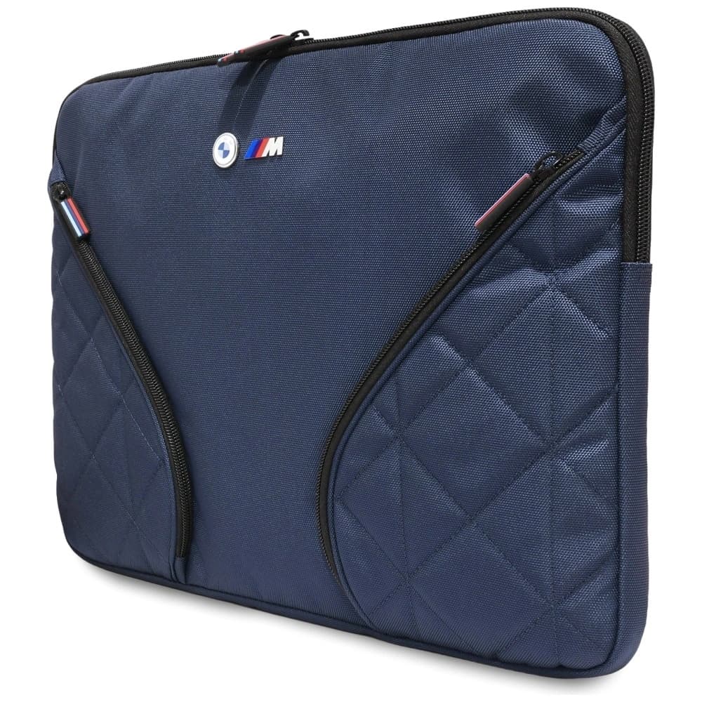 BMW Nylon Pockets&Metal Logo Sleeve 16" navy blue - 2