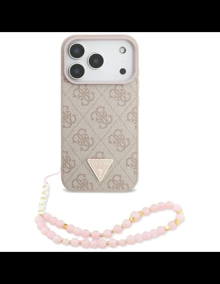 Guess 4G Strap Triangle Logo MagSafe Apple iPhone 17 Pro pink
