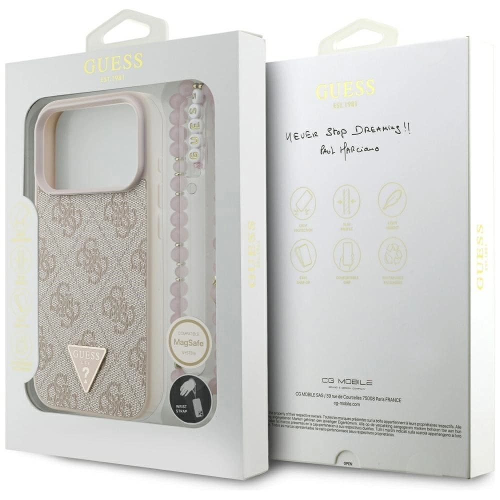 Guess 4G Strap Triangle Logo MagSafe Apple iPhone 17 Pro roz - 8