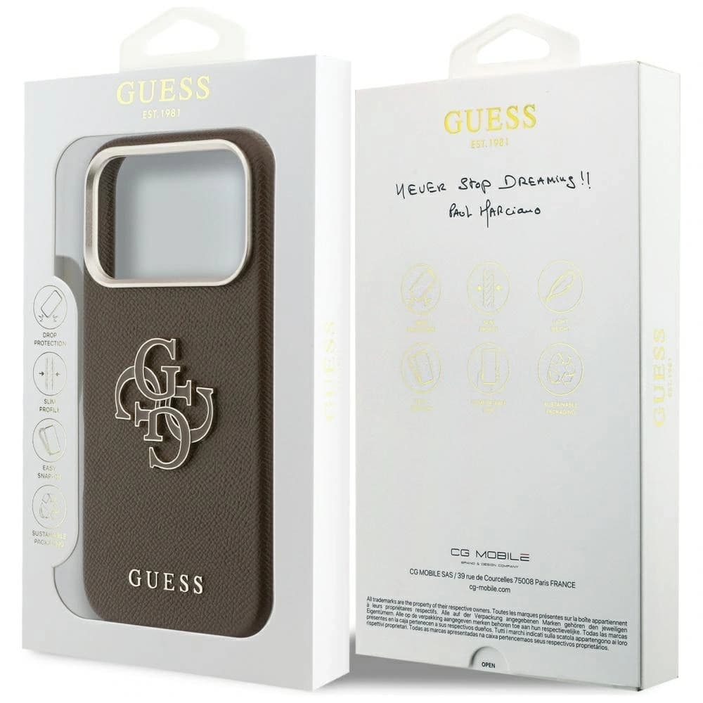 Guess FW Resin Logo Apple iPhone 17 Pro maro - 8