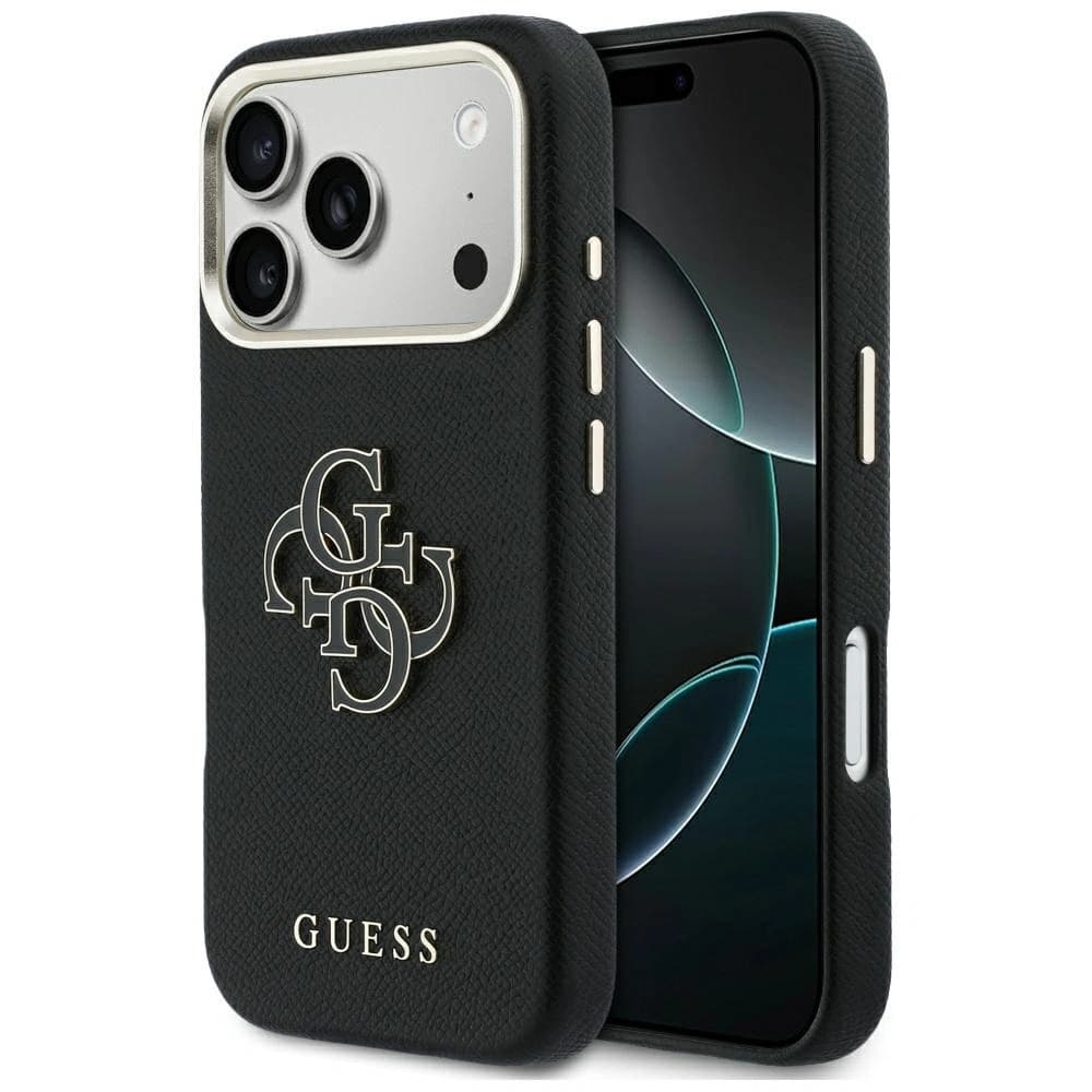 Guess FW Resin Logo Apple iPhone 17 Pro Max negru - 1