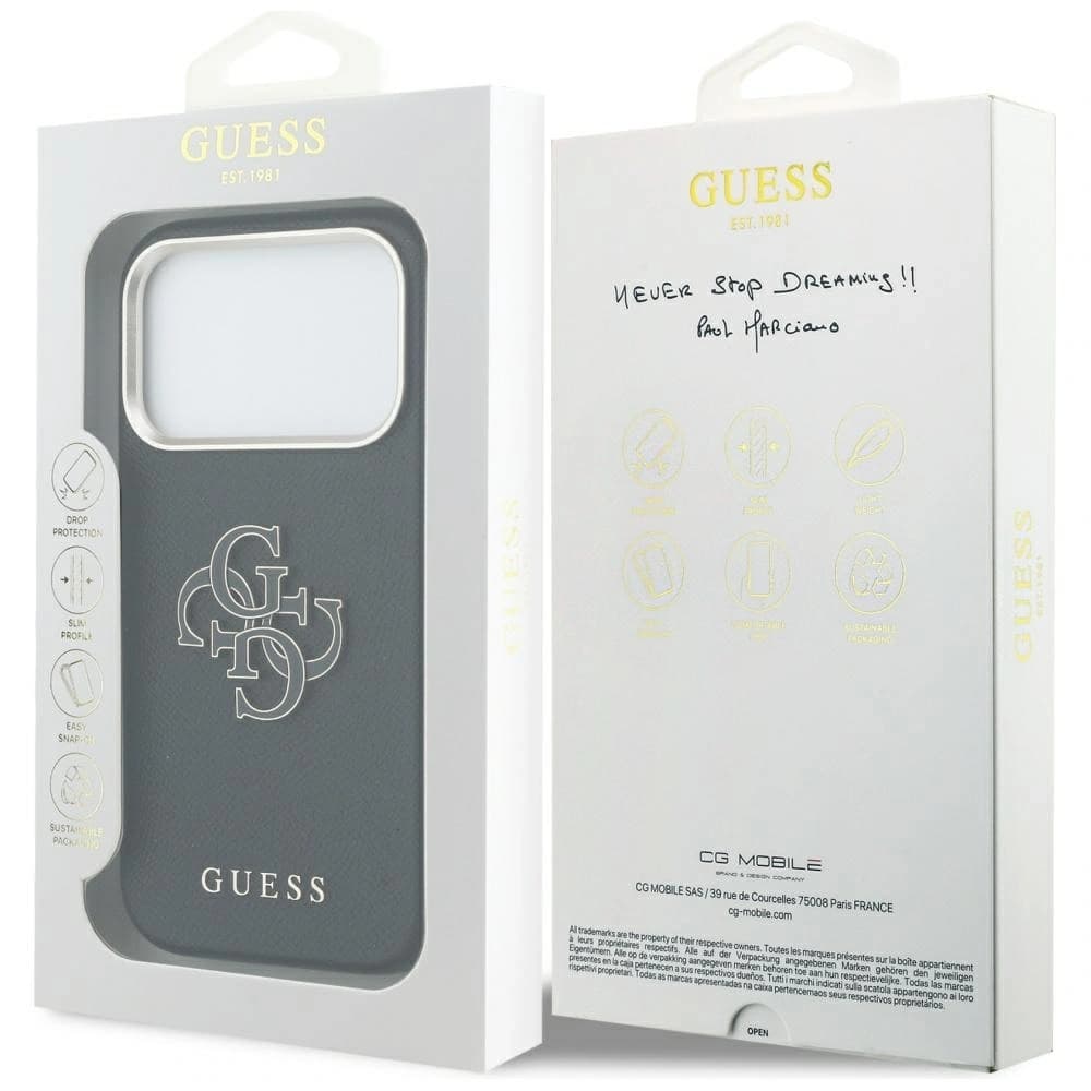 Guess FW Resin Logo Apple iPhone 17 Pro Max negru - 8