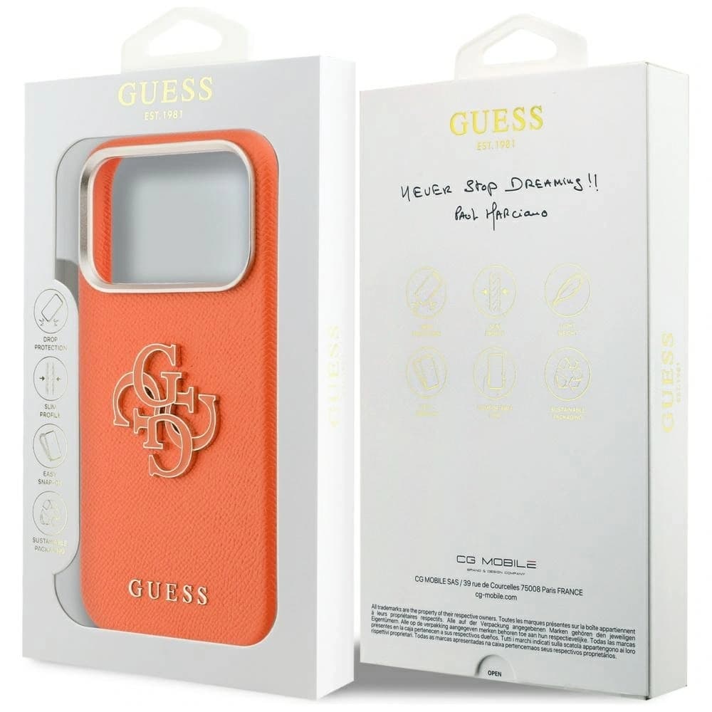 Guess FW Resin Logo Apple iPhone 17 Pro Max orange
 - 8