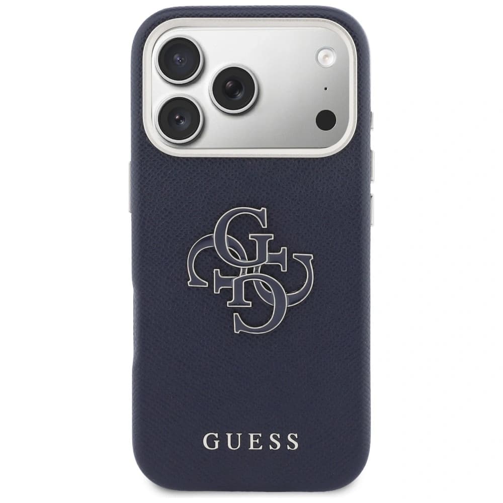 Guess FW Pryžové Logo Apple iPhone 17 Pro modré
 - 3