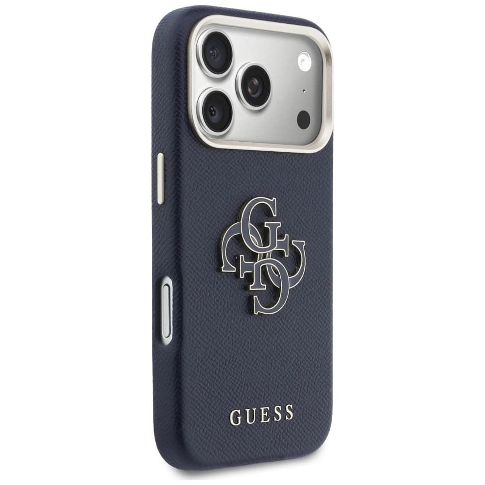 Guess FW Pryžové Logo Apple iPhone 17 Pro modré
 - 4