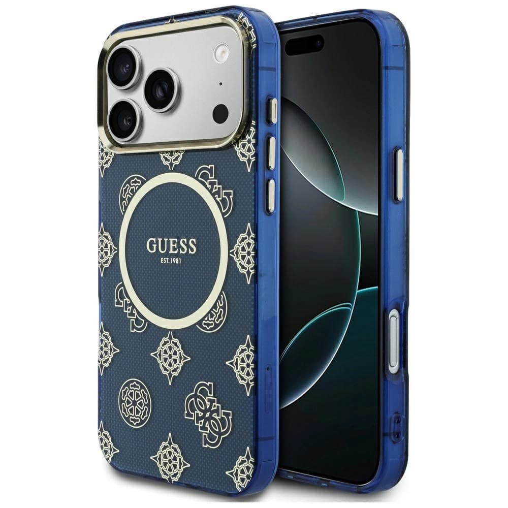 Guess IML Peony Dot MagSafe Apple iPhone 17 Pro Max albastru - 1