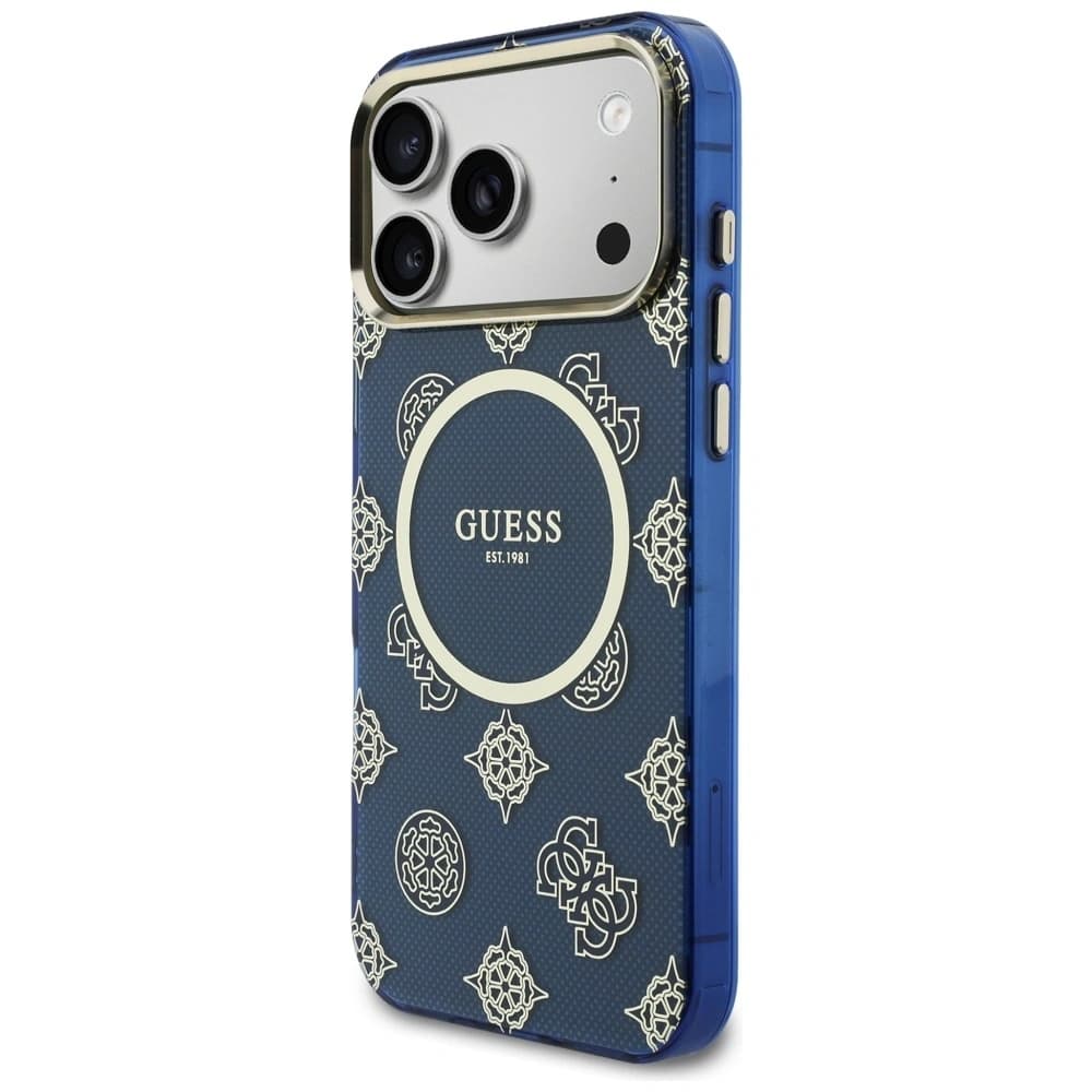 Guess IML Peony Dot MagSafe Apple iPhone 17 Pro Max albastru - 2
