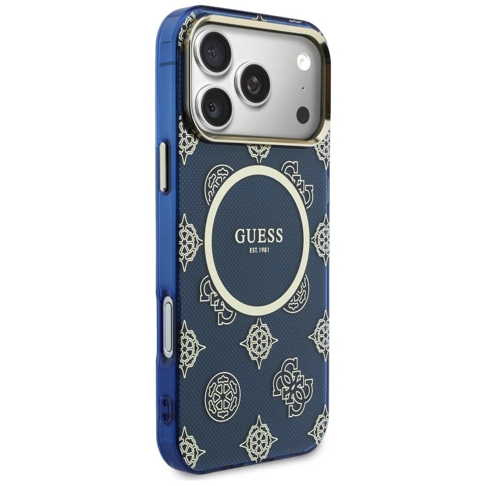 Guess IML Peony Dot MagSafe Apple iPhone 17 Pro Max albastru - 4
