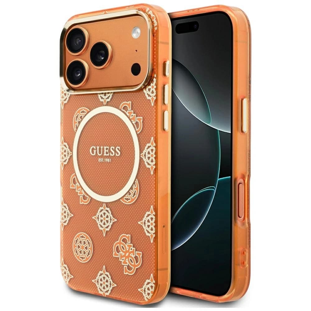 Guess IML Peony Dot MagSafe Apple iPhone 17 Pro Max orange - 1