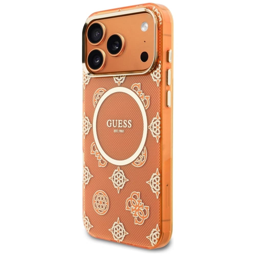 Guess IML Peony Dot MagSafe Apple iPhone 17 Pro Max orange - 2
