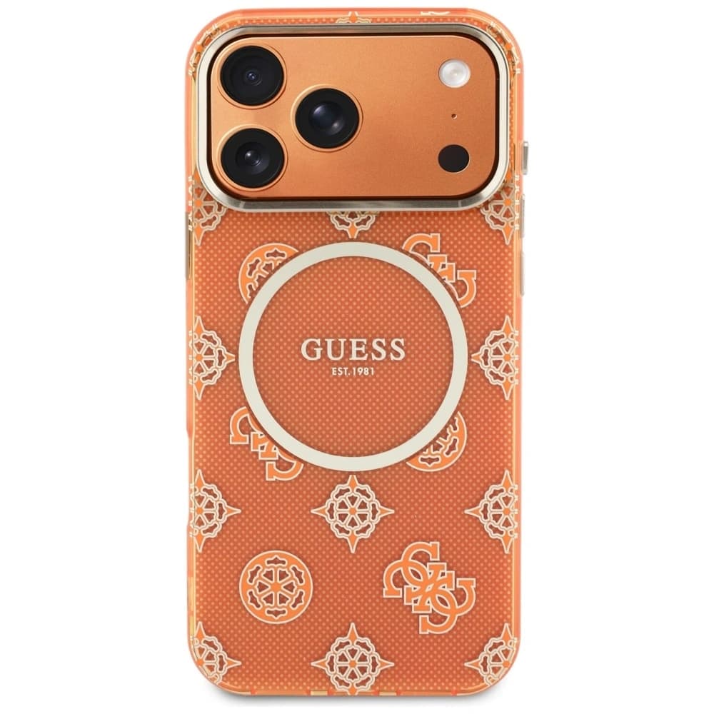 Guess IML Peony Dot MagSafe Apple iPhone 17 Pro Max orange - 3