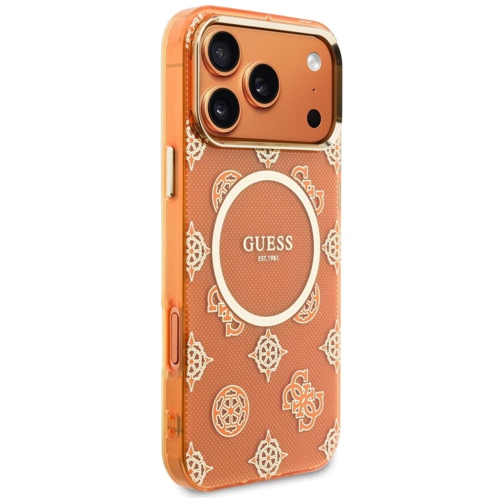 Guess IML Peony Dot MagSafe Apple iPhone 17 Pro Max orange - 4