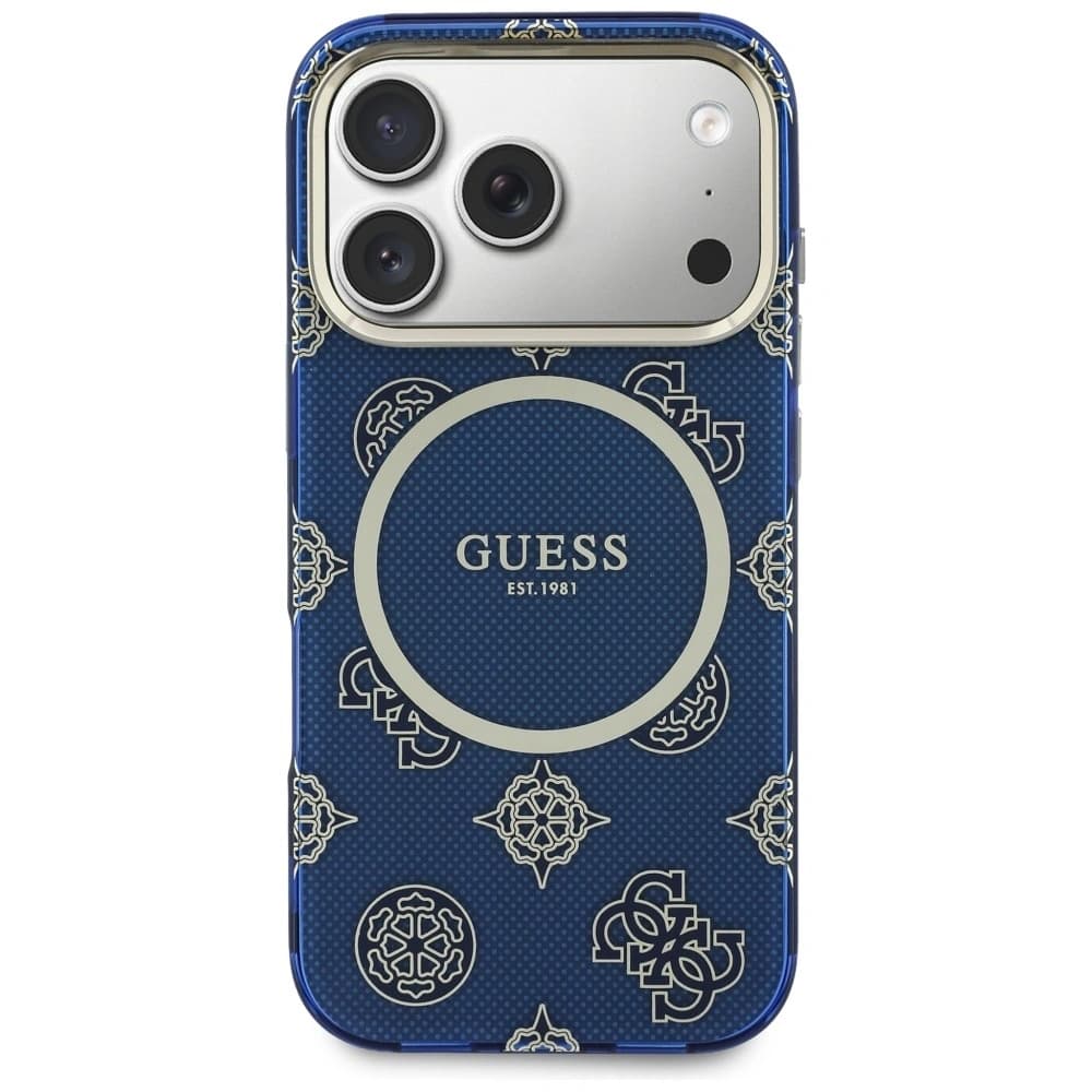 Guess IML Peony Dot MagSafe Apple iPhone 17 Pro albastru - 3