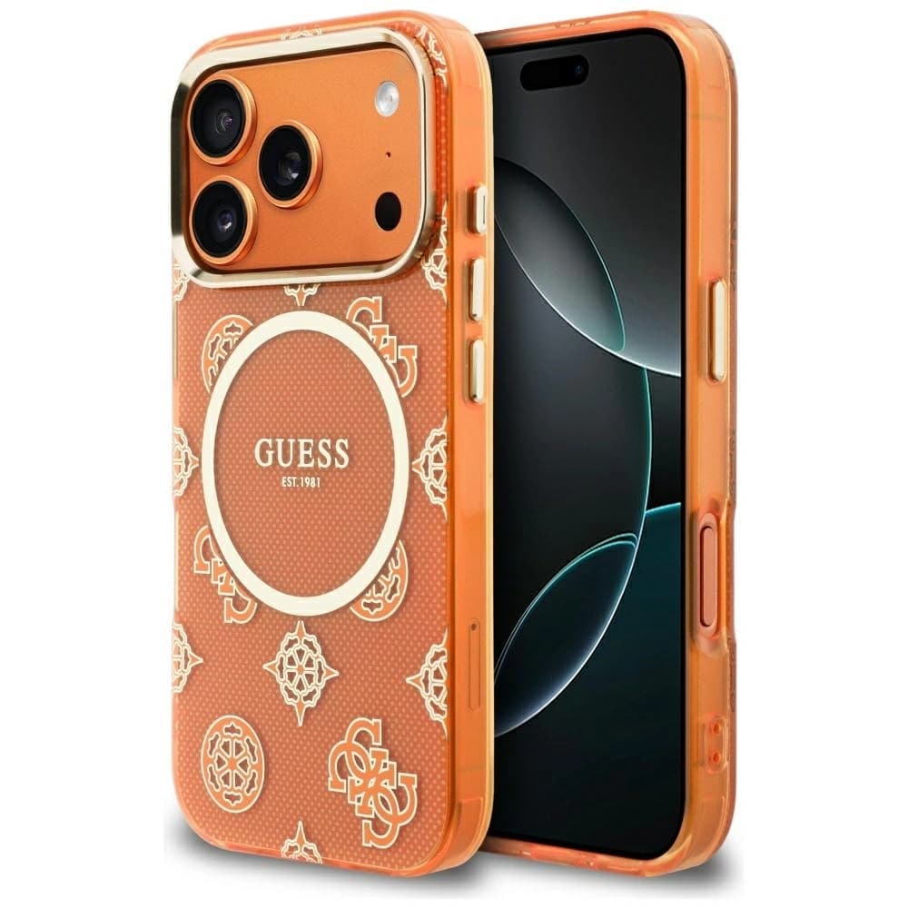 Guess IML Peony Dot MagSafe Apple iPhone 17 Pro portocaliu - 1