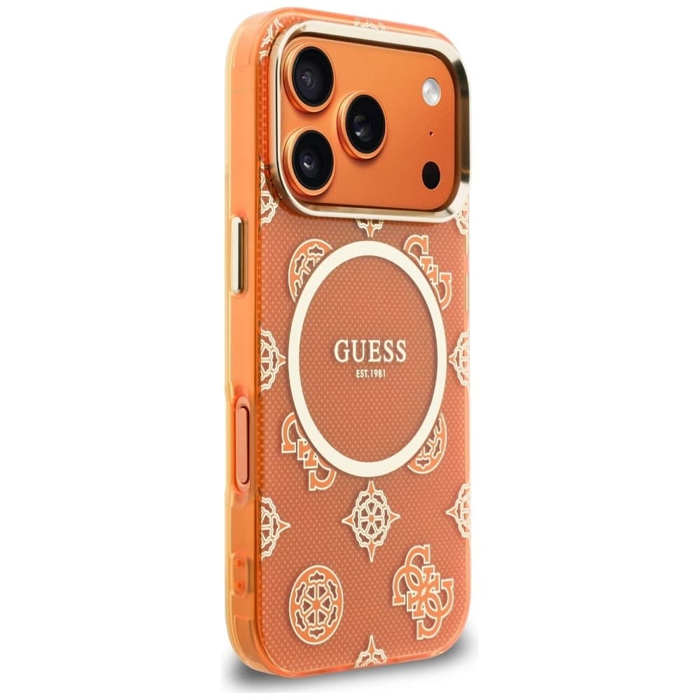 Guess IML Peony Dot MagSafe Apple iPhone 17 Pro portocaliu - 4