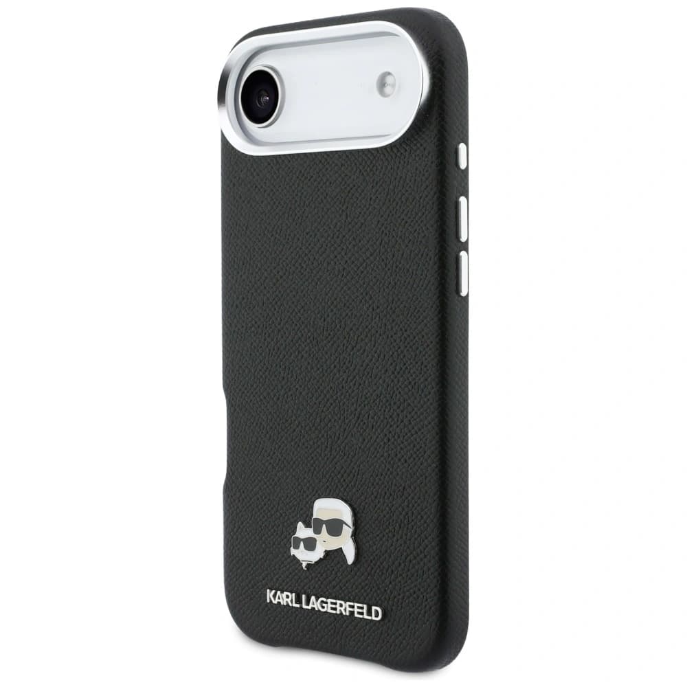 Karl Lagerfeld Karl & Choupette Hlava Sponky Saffiano MagSafe Apple iPhone Air černé
 - 2