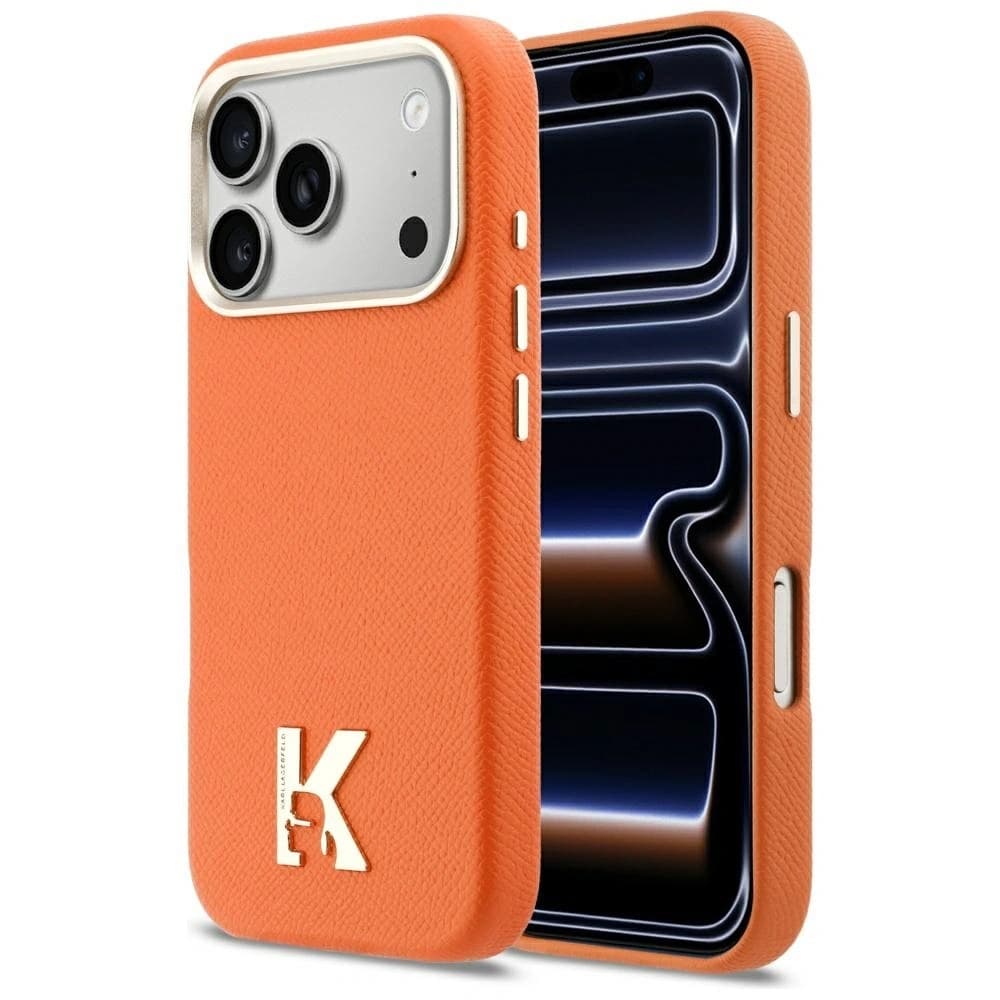 Karl Lagerfeld Karl Head Logo MagSafe Apple iPhone 17 Pro orange - 1