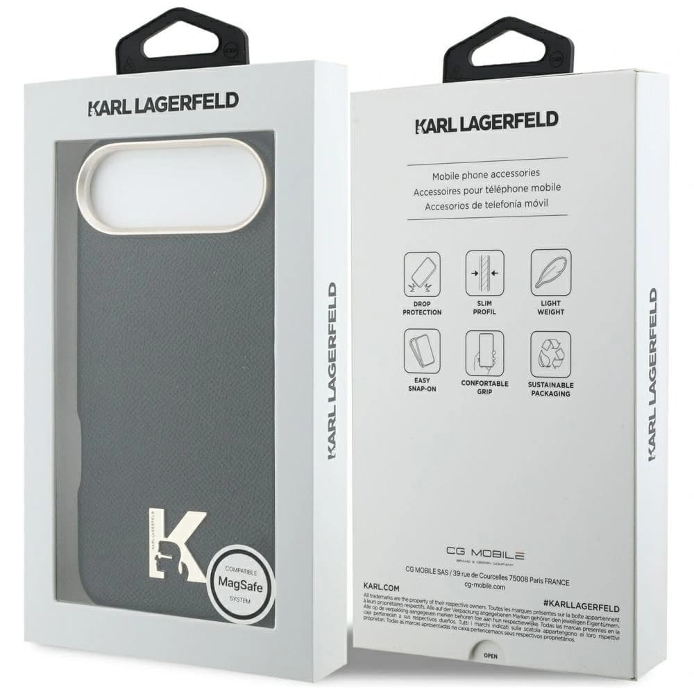 Karl Lagerfeld Karl Hlava Logo MagSafe Apple iPhone Air černé
 - 8